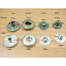 Botón a presión de latón con níquel para prendas de vestir (PSB-5604)